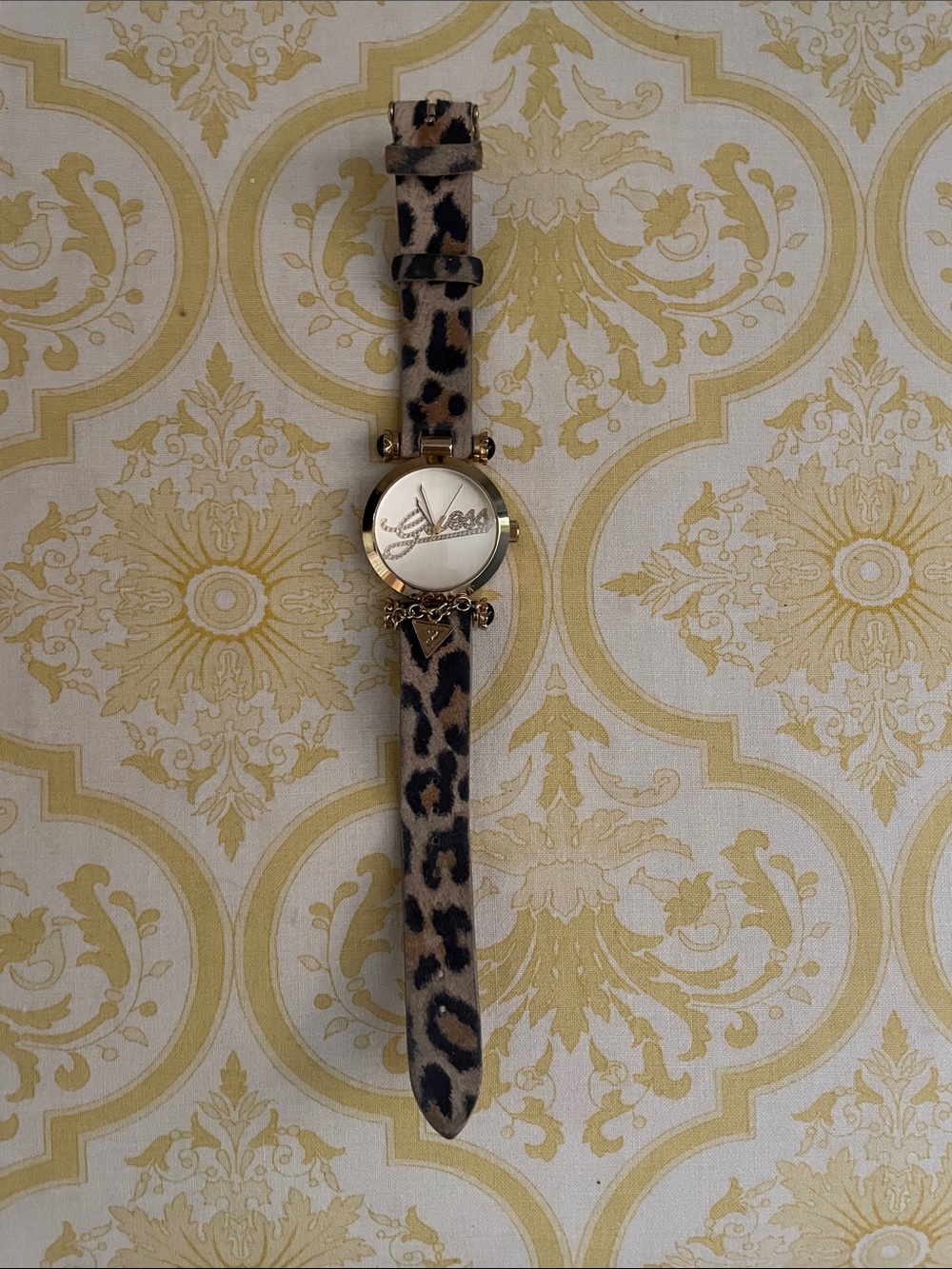 Guess 40th Anniversary leopard print watch